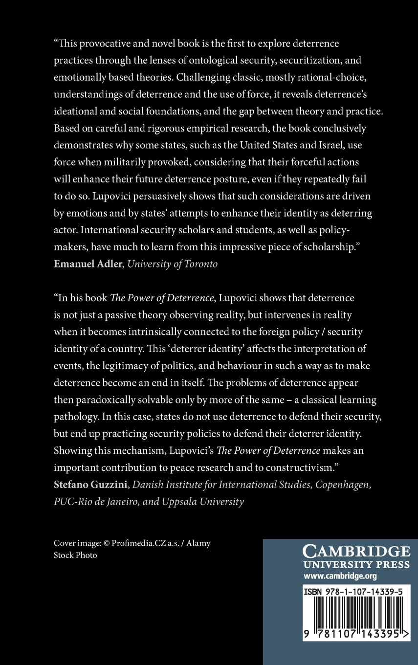 The Power of Deterrence: Emotions, Identity, and American and Israeli Wars of Resolve