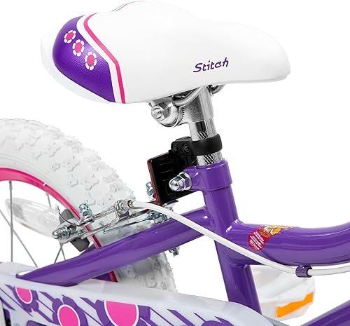 Miniatura 4 de JOYSTAR Petal - Bicicleta para niñas pequeñas y niños, bicicleta para niños de 12, 14, 16 años, con cesta para niñas de 2 a 9 años, bicicleta para