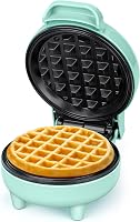 SNAILAR Mini Gofrisütő Belgás Gofri Készítő Zöld 550W Kompakt Családi 1