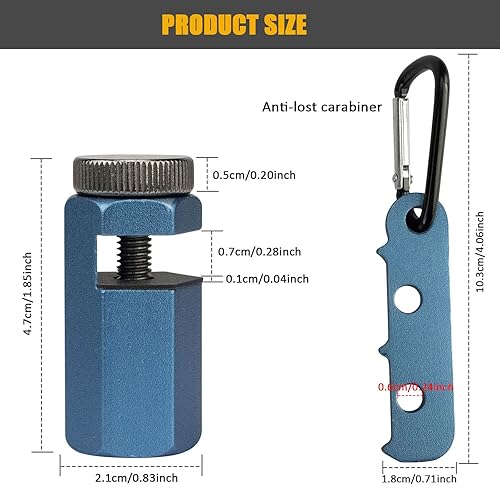 Miniatura 5 de Magoog Magoog - Medidores de escalera altos, topes cuadrados con soporte y viga, topes cuadrados antideslizantes antipérdida, pomos de calibre para
