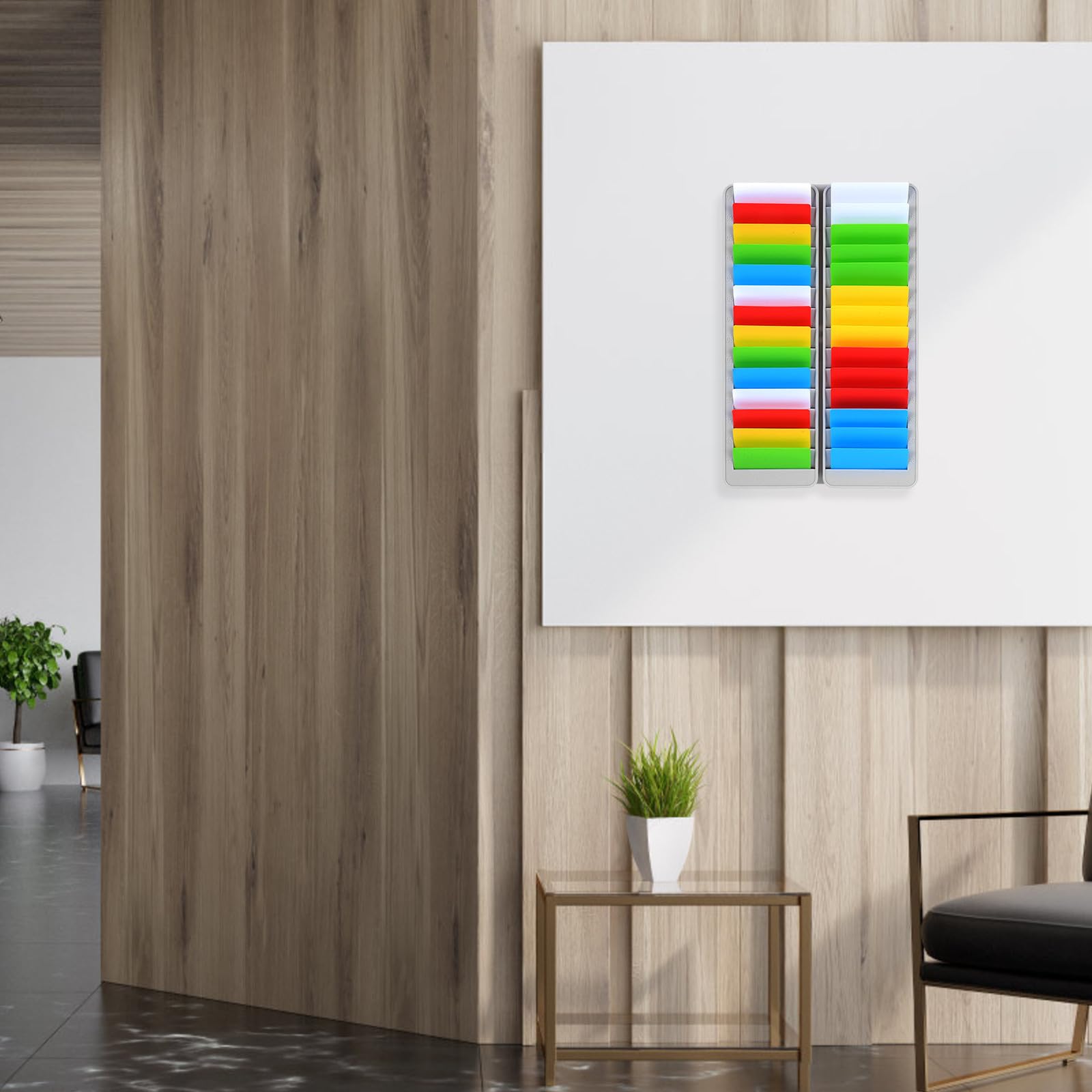 Amosfun 3 Pièces Organiseur de Cartes en Plastique à Poches Multiples