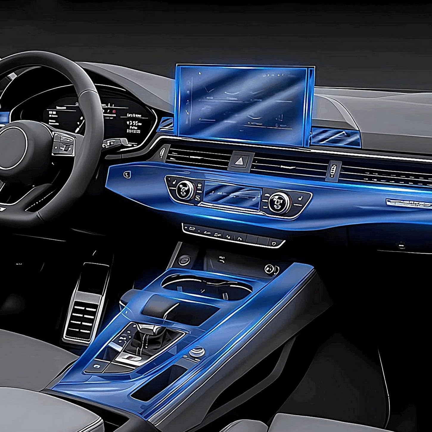 Película protectora de TPU para Audi A5 S5 2021 antiarañazos e hidrofóbica