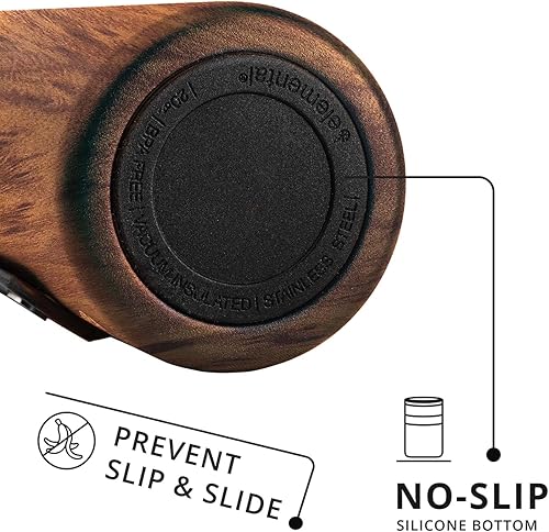 Vista 191 de Elemental Botella de agua icónica de acero inoxidable con pajilla, 32 onzas, a prueba de fugas, triple pared, aislada, para viajes y deportes, Azul