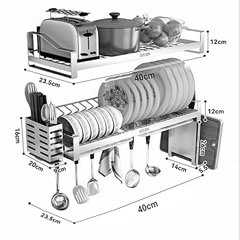【新品】OGORI 3段ディッシュラック ステンレススチール （一点限り） Amazon | OGORI 食器乾燥ラック 3段ディッシュラック ステンレス