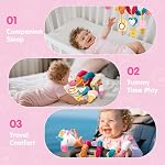 hahaland Car Seat Toys for Baby - Newborn Infant Baby Toys 0 3 6 12 Months, Baby CarSeat Stroller Toys Sensory Toys for Babies, for Boy Girl for 0M+