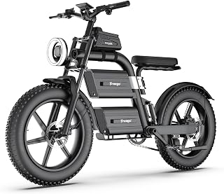 Freego Electric Dirt Bike, Electric Motorcycle for Adults 2100W(Peak), 60V/40Ah Dual Battery, Max 37MPH/70Miles, 20 x4 Off Road Mountain Bicycle, Adjustable Seat Height,Dual Suspension 7-Speed