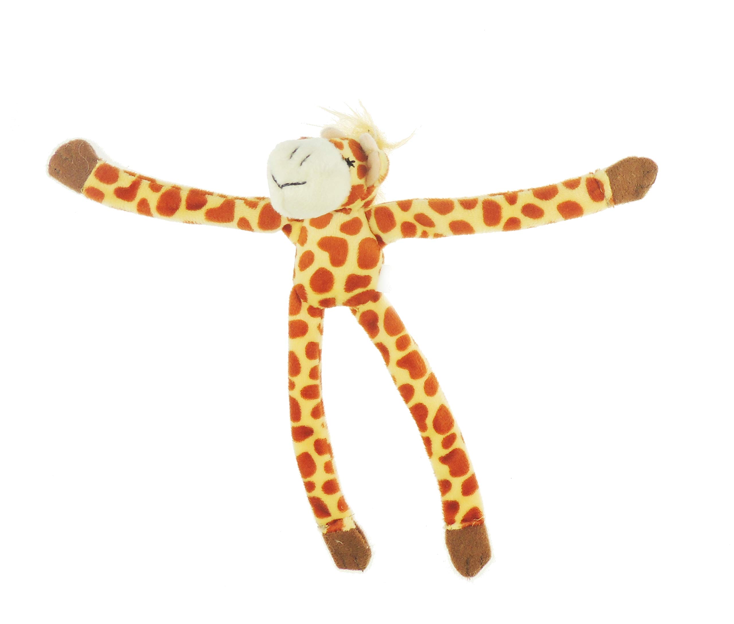 Glamour Girlz Super Cute Fun Fluffy Plush Long Legs Arms Animal Soft Toy Fridge Magnet Farm Jungle Safari Animals (Giraffe)