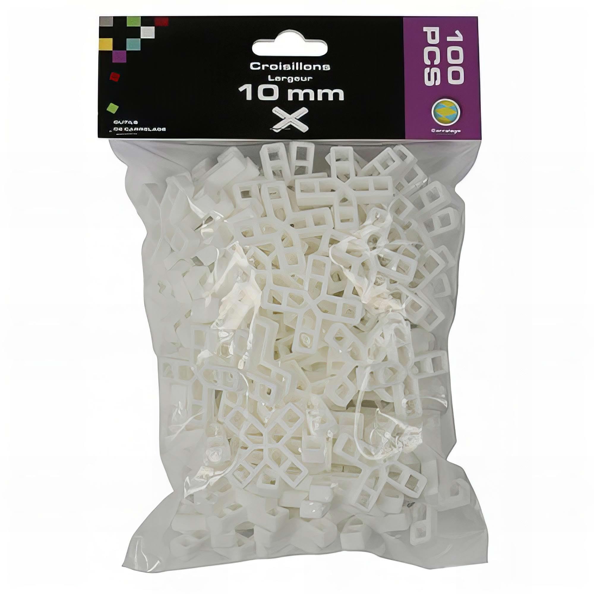 100 Croisillons de carrelage - Épaisseur 10 mm