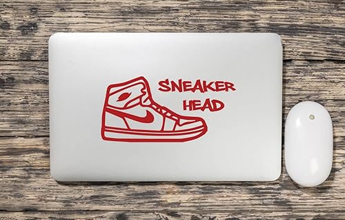 Miniatura 7 de Calcomanía de pared de vinilo con silueta de tenis – Decoración personalizable para el hogar o la pared de zapatos – Decoración de pared de