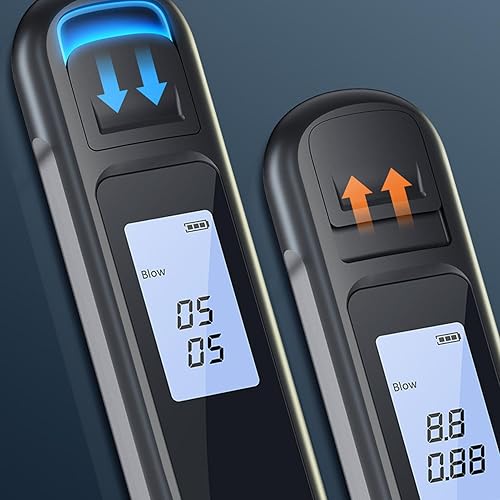 Miniatura 2 de Probador de alcohol, pantalla LCD, apagado automático, probador digital de alcohol, carga USB, multifuncional, portátil, confiable, alta precisión