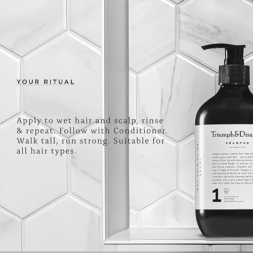 Miniatura 5 de TRIUMPH & DISASTER  Champú, limpieza profunda calma e hidrata el cabello y el cuero cabelludo sensibles, secos y dañados con queratina para hombres