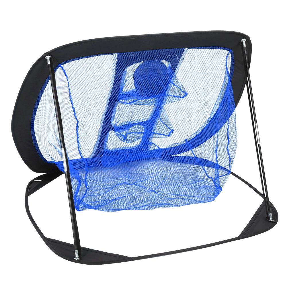 RiToEasysports Filet de portatif Chipping Net Target Net pour la Pratique intérieure/extérieure(Noir + Bleu)