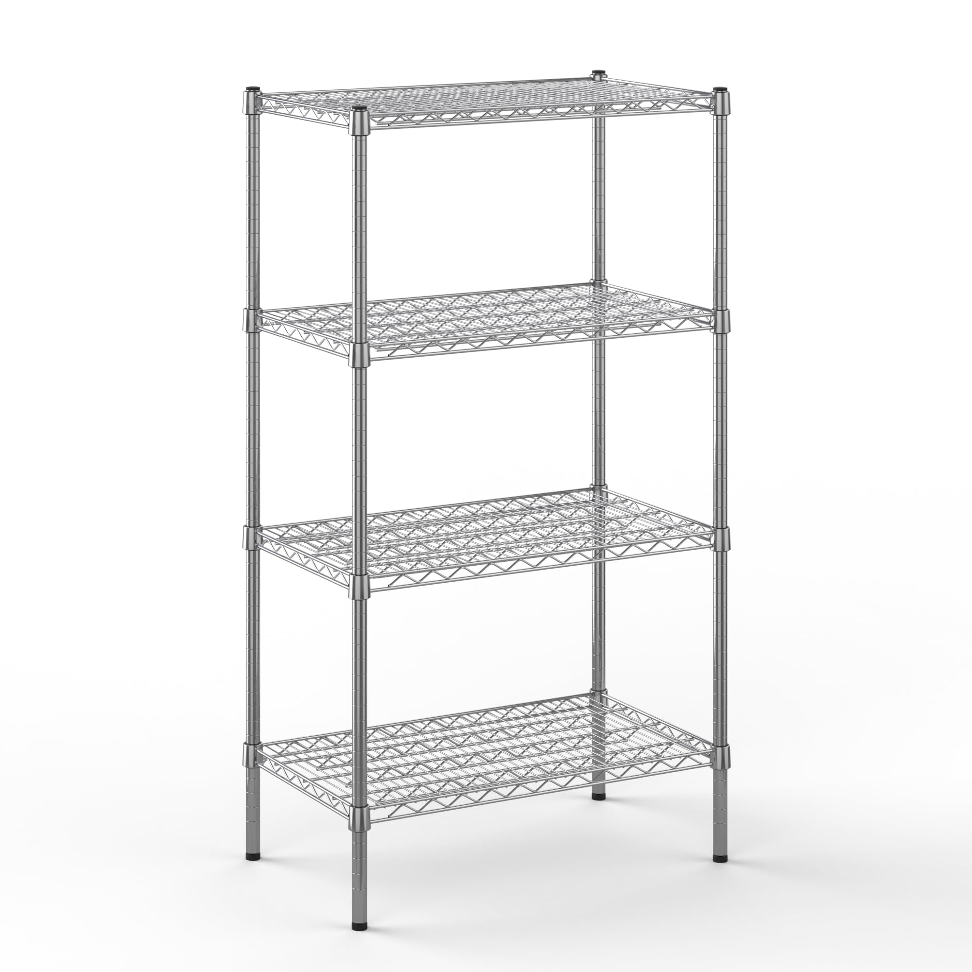 18" Deep x 30" Wide x 54" Height Wire Shelving Kit | 4-Tier | NSF Commercial Storage Rack Unit