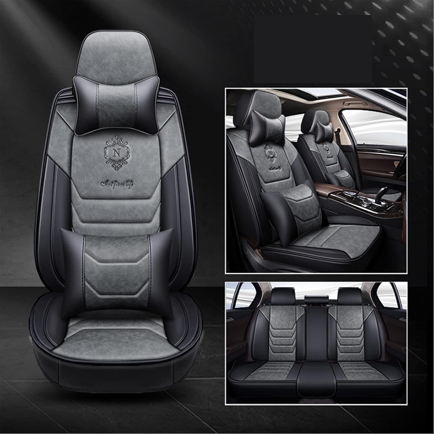 BEDIFF Car Seat Covers Universal Fit for MercedesBenz SLKClass SLK 200 R170 SLK 230 R170 SLK