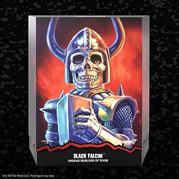 Super7 ULTIMATES! The Worst Black Falcon - 7 The Worst Action Figure with Accessories Collectibles and Retro Toys