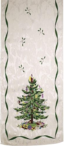 Avanti Linens Spode - Camino de mesa, accesorios decorativos de cocina, decoración del hogar de vacaciones (colección de árbol de Navidad de poda,