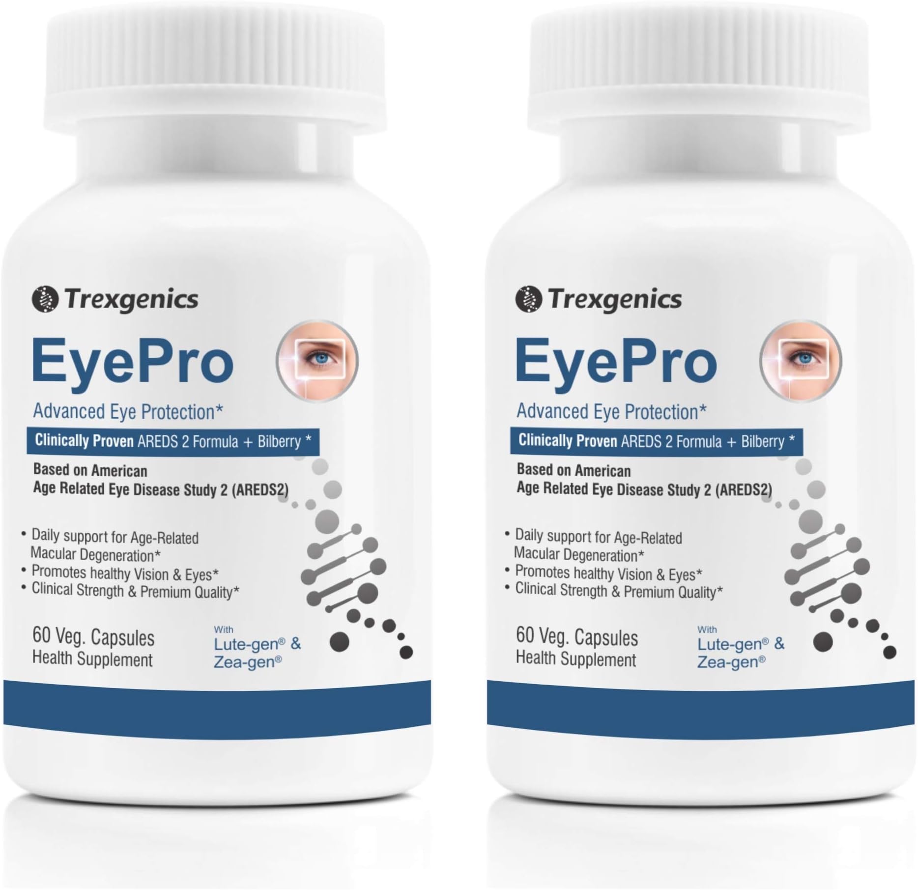 EyePro AREDS-2 Advanced Eye Protection formula with Researched Eye Ingredients Lutein,Zeaxanthin, Zinc, Copper & Bilberry(60 Veg. Capsules) (2)