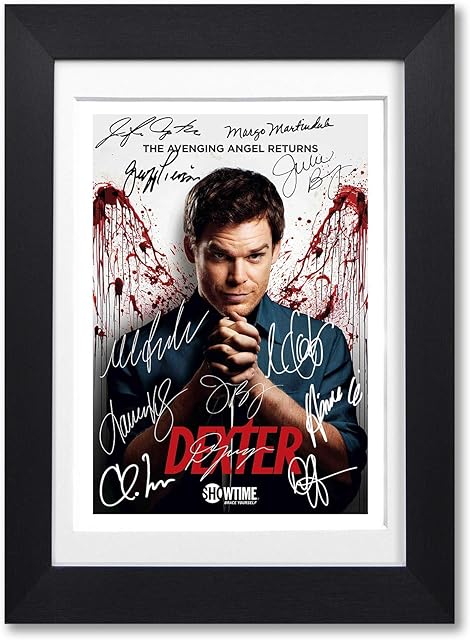 Memorabilia Dexter Cast Signed Autograph Signature Autographed A4 Poster Photo Print Photograph Artwork Wall Art Picture TV Show Series Season DVD Boxset Gift Michael C Hall (POSTER ONLY)
