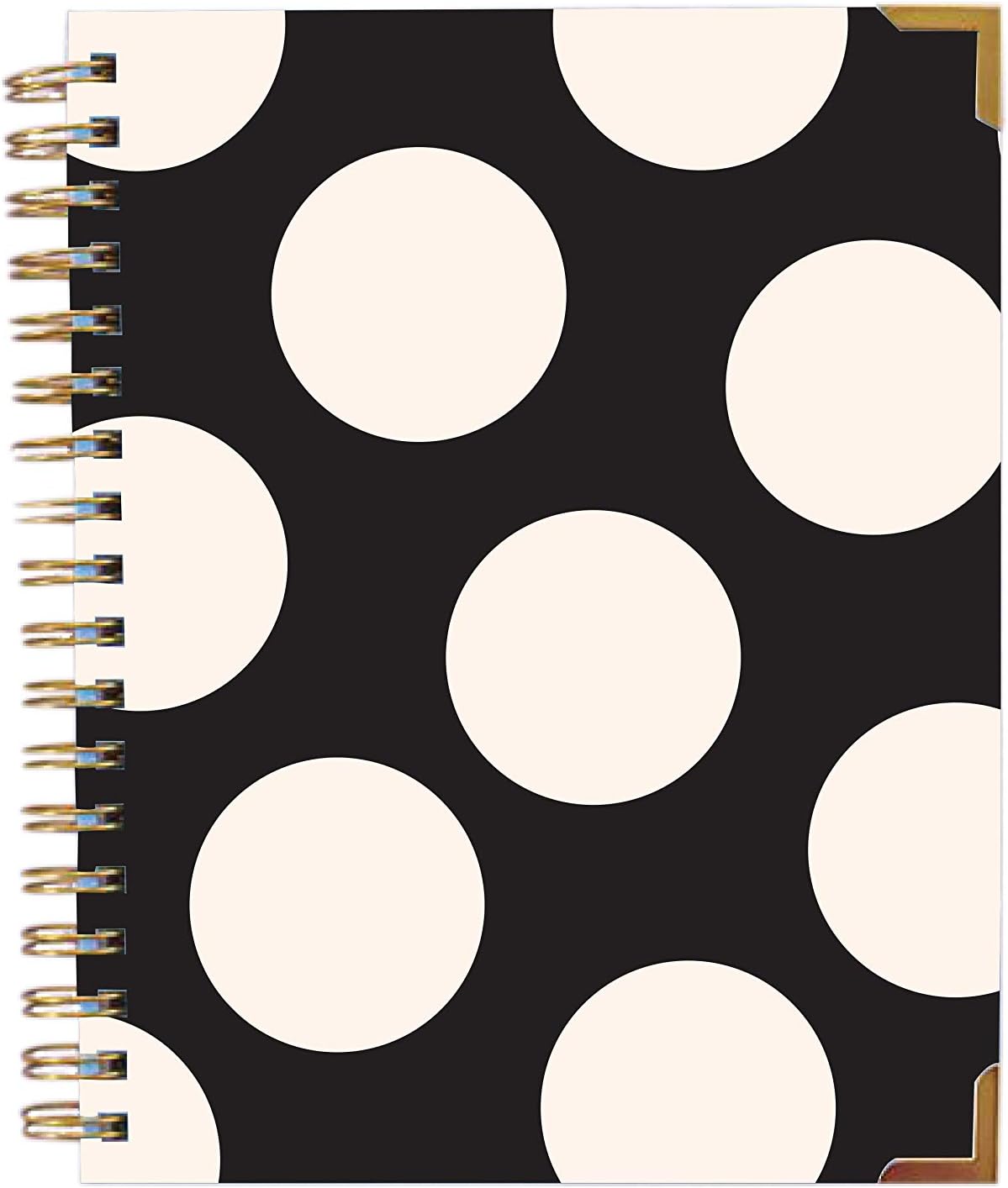 Ang By Aangi ShahAng by Aangi Shah -Black Polka Spotted Metallic Wire Bound Notebook | 160 Pages | Designer Made