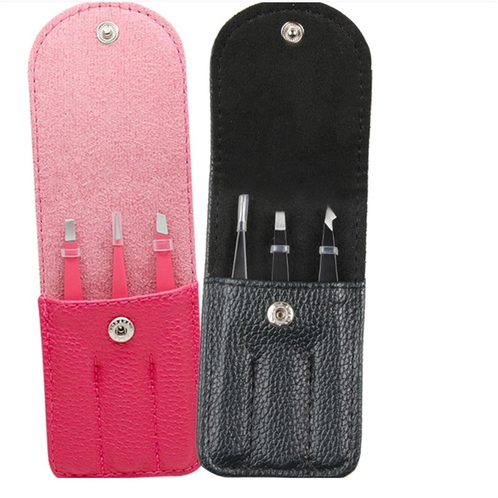 JINGYAN Pęsety Professional Eyebrow Tweezers Hair Removal Clip Makeup Sets Eyelash Extension Beauty(Pink)
