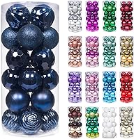 Vista 50 de XmasExp - Juego de 24 adornos de Navidad inastillables, bolas de árbol de Navidad, decoraciones para bolas de árbol de Navidad, 40 mm/1.57