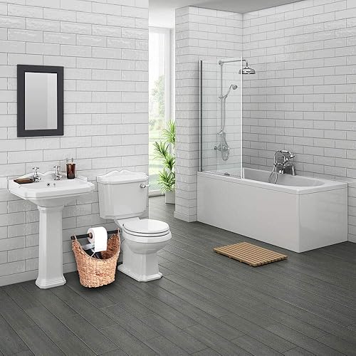 Miniatura 2 de Vintiquewise (TM) - Soporte para papel higiénico rústicocesta para revistas