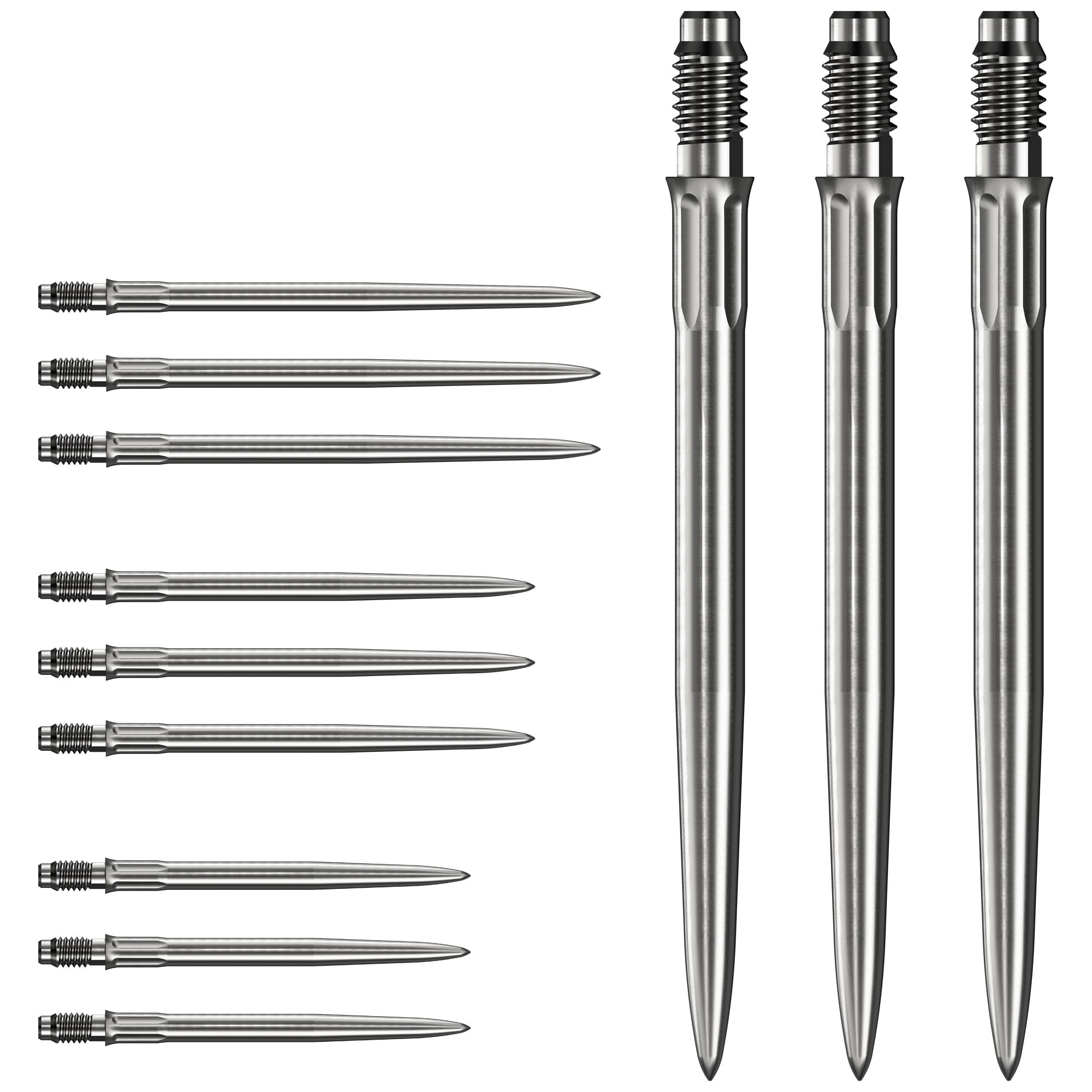 Mission R2.5 Rapid SM1 Steel Tip Dart Points - 30/40mm - 2 Colours. (Silver, 35mm)