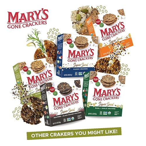 Miniatura 7 de Mary's Gone Crackers Super Seed Grackers - Proteína orgánica a base de plantas