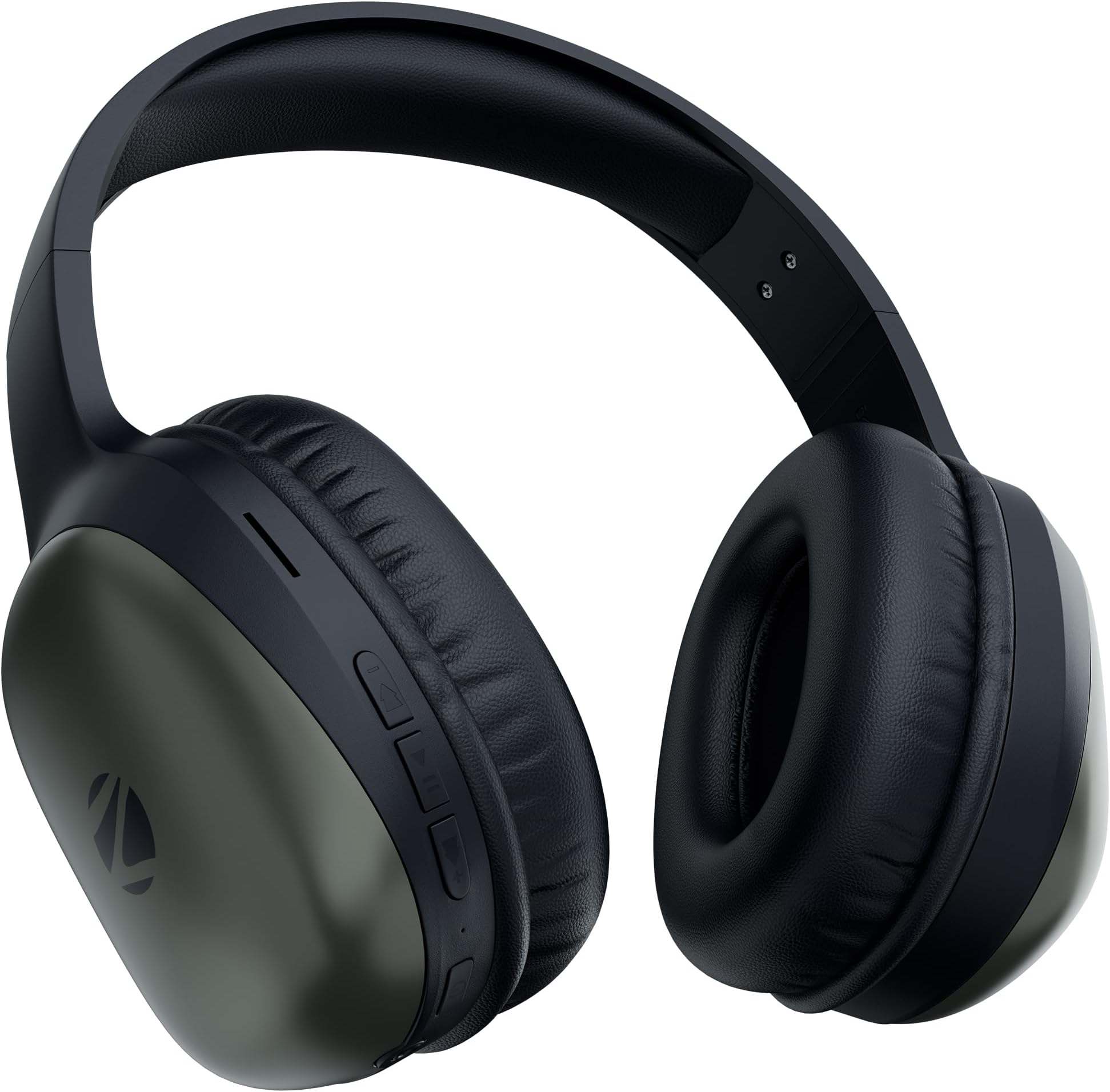 Thunder Pro Wireless Over Ear Headphone with Dual Pairing, Gaming Mode, Enc, Bluetooth, Call Function, Aux, Micro Sd, Voice Assistant, Deep Bass, Up to 60H Backup (Olive Green)