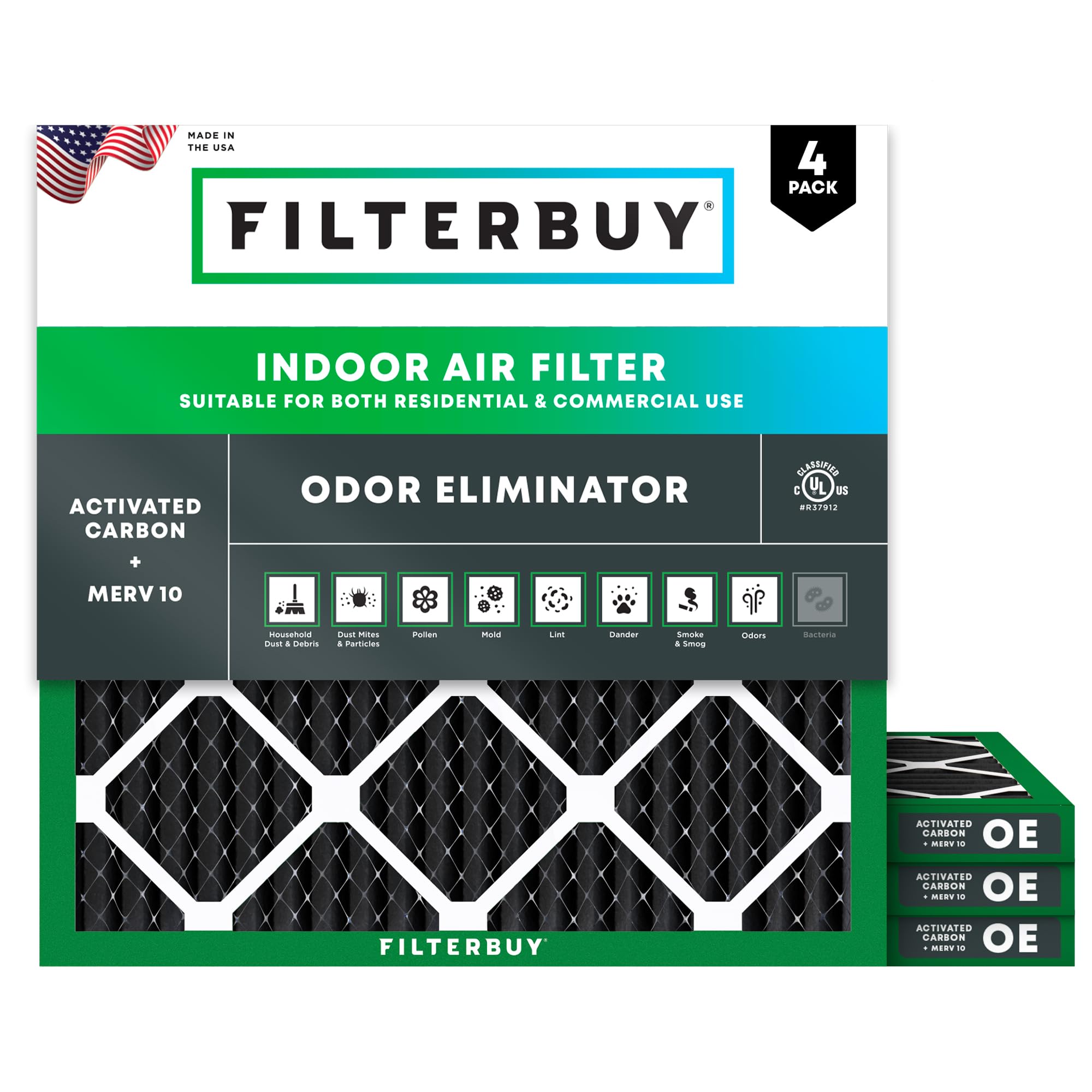 Filterbuy 10x25x1 Air Filter MERV 13 Optimal Defense (6-Pack - View #10