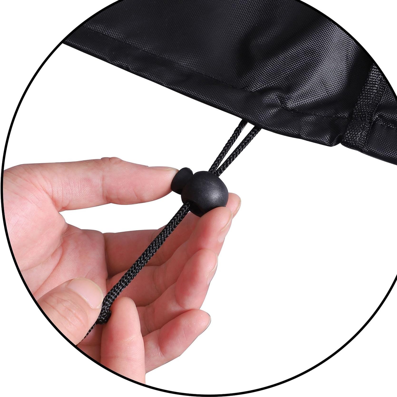 Copertura per Tavolo da Giardino 50 x 230 x 50 cm Impermeabile Resistenza Ai Raggi UV Antivento, Copritavolo Esterno Impermeabile Telo Copertura, per Sedie, Divani, Tavoli, Nero