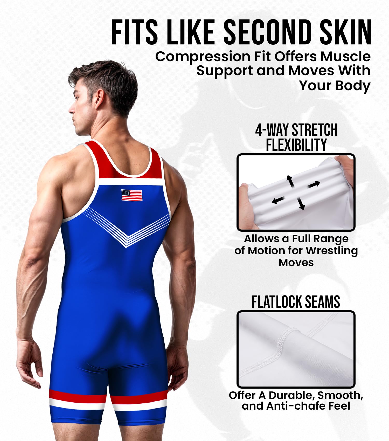 Snapklik.com : Exxact Sports Sublimated Mens Wrestling Singlet, High ...