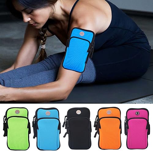 Miniatura 4 de VGEBY Bolsa para el brazo Deporte al aire libre Correr Ejercicio Brazalete Bolsa de muñeca Bolsa de teléfono Bolsa (negro) Bolsa de deportes