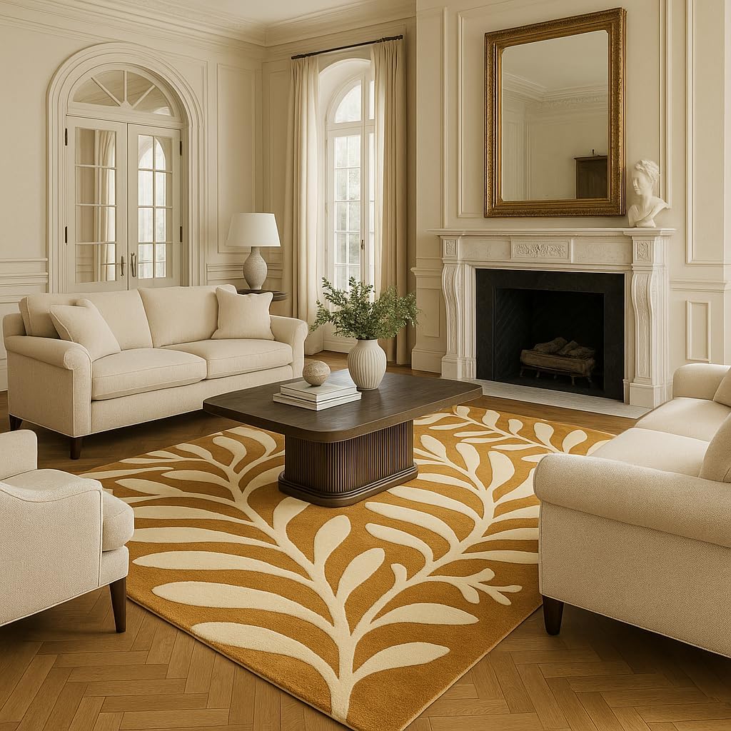 Tropical Whispers Hand Tufted New Zealand Wool Rug Wool Rug