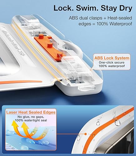 Miniatura 4 de TORRAS IPX8 - Funda impermeable para teléfono flotante, pantalla subacuática táctil, a prueba de agua con cordón para iPhone 17 Pro Max 16 S25,