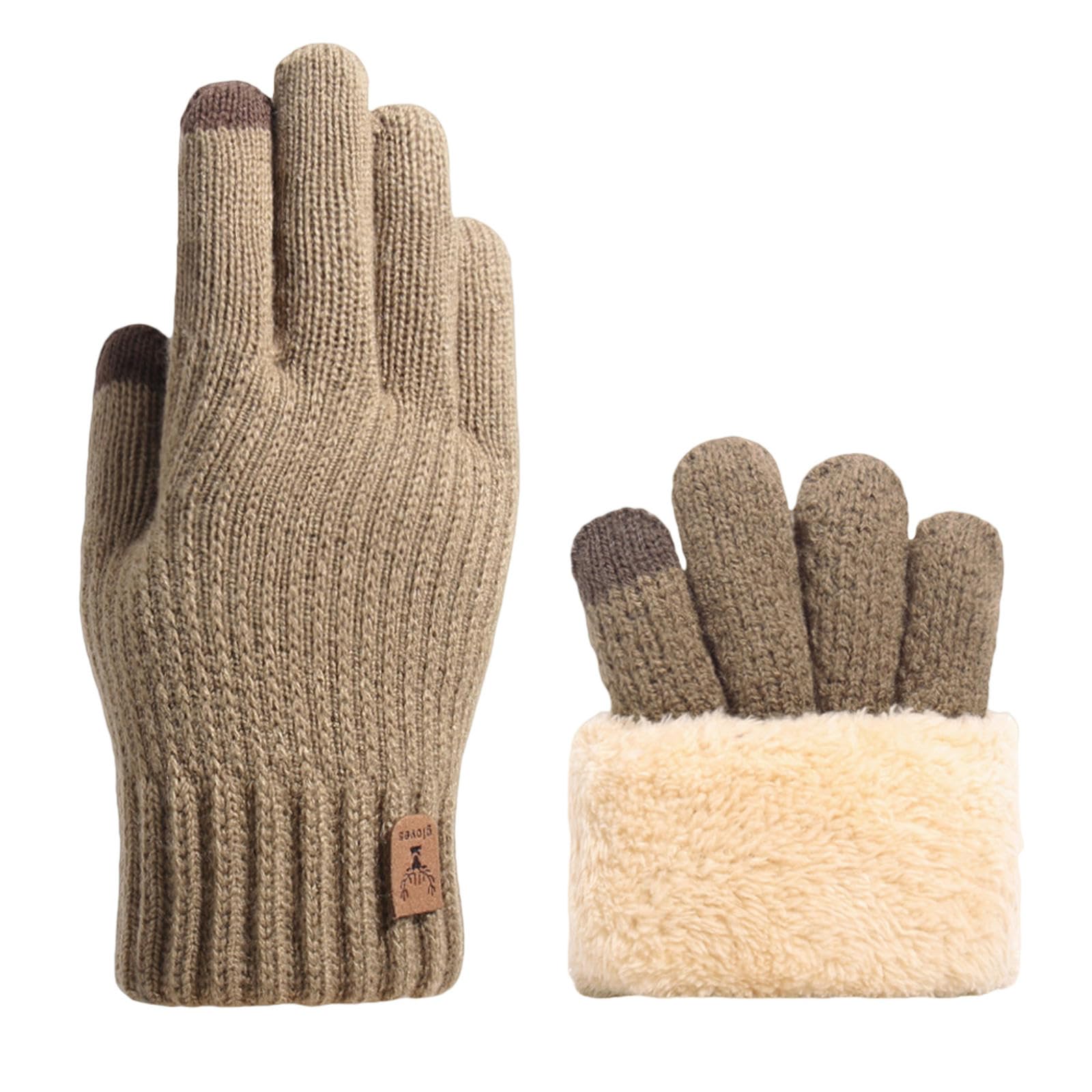 Guantes de pantalla táctil para el camino al trabajo en invierno frío