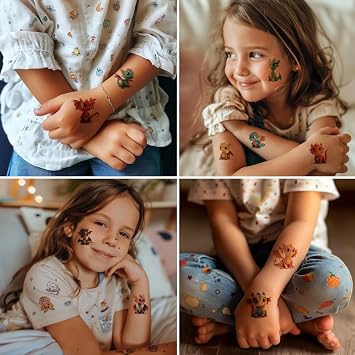 AWLEE 120 PCS Individual Dragon Temporary Tattoos Stickers for Kids