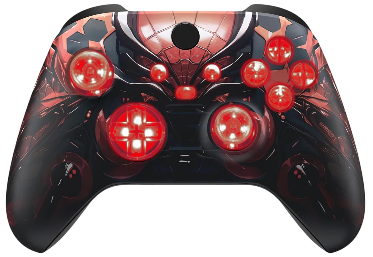 Silent Modz Custom Modded Controller 7 LED Colors Trigger Stopper w/Pro Grips compatible with Xbox Series S, Xbox Series X, Xbox One, and Windows (Treasure Abyss)