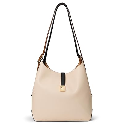 Kate Spade New York Deco Colorblocked Pebbled Leather Large Shoulder Bag Shoulder Women