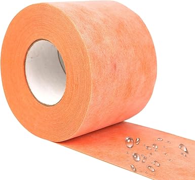 5" x 120ft Waterproof Membrane Band Roll 22Mils Thick Shower Waterproofing Tape for Tile Underlayment Uncoupling Membrane for Bathroom, Shower, Sauna & Steam Room for Wall & Floor Installation