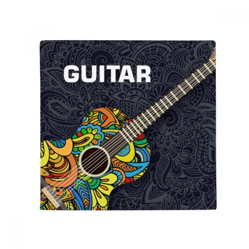 Tapis de sol multicolor pour salon entrée et chambre avec design guitare