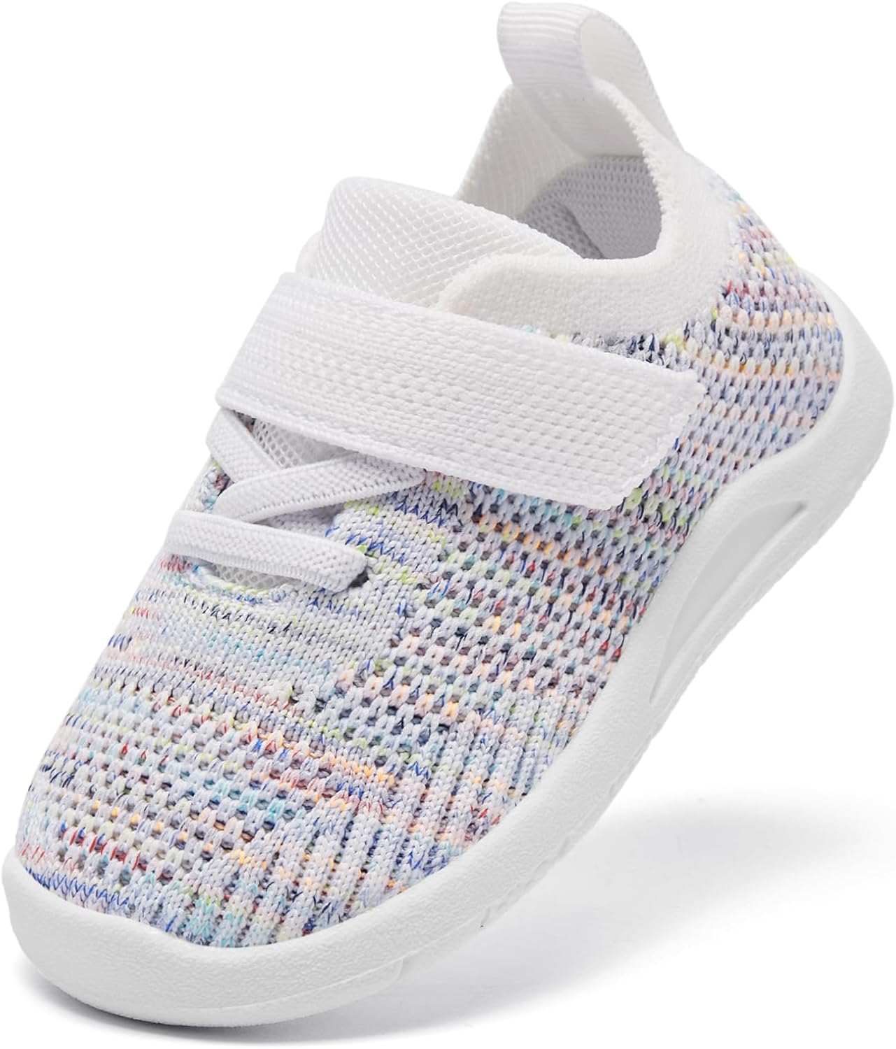 MORENDL Toddler Sneakers Baby Non-Slip Lightweight Breathable Barefoot Shoes Infant Tennis Walking Shoes