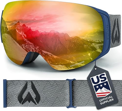 Miniatura 14 de Wildhorn Roca - Gafas de esquí para hombres y mujeres con protección antiempañamiento/arañazos 100% UV - Lente magnética - Gafas de nieve para