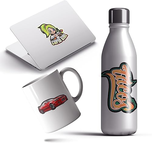 Miniatura 2 de VulgrCo Vinyl Label Custom Stickers for Business Logo, Waterproof & Dishwasher Safe Personalized Labels Stickers, Durable Customized Labels for