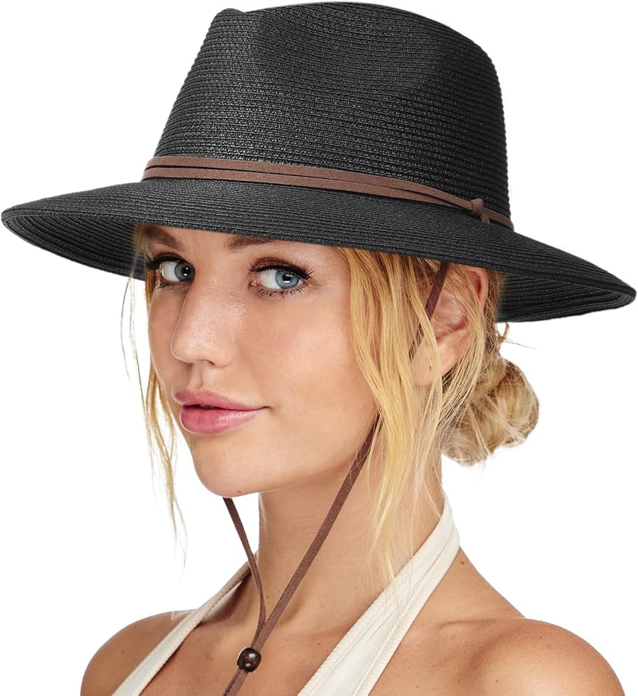 straw beach hat/beach hat women/summer hat/wide brim boater hat/wide