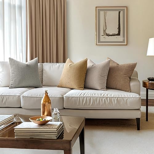 Vista 58 de MIULEE - Fundas de almohada decorativa Funda de cojín suave y sólida para sofá cama Dormitorio.