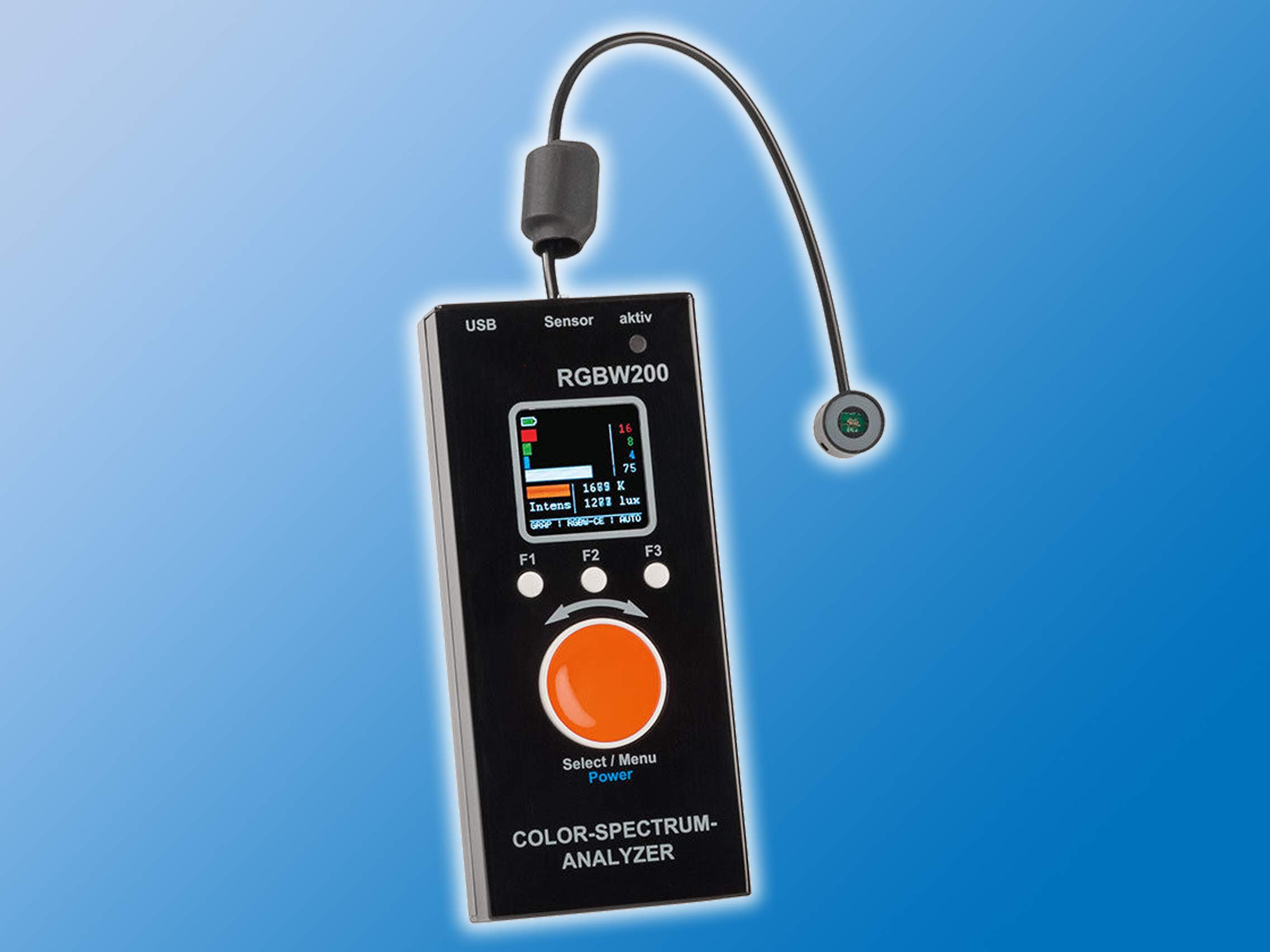Farbspektrometer RGBW200 Vishay-Sensor Farbiges OLED-Display FERTIGGERÄT