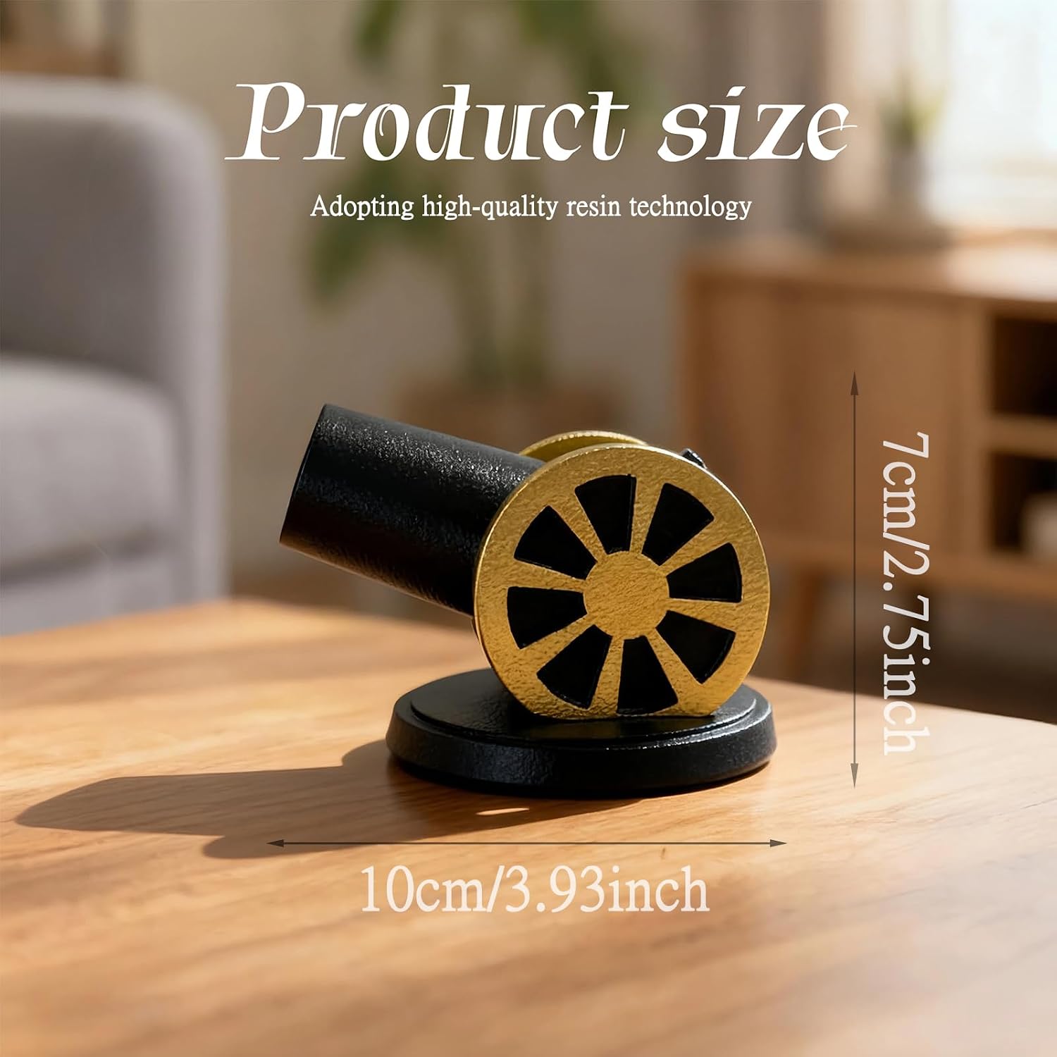 Islamic Cannon Ornament,Ramadan Decorations for Home, Eid Mubarak Table Decor, Black Muslim Home Decoration Sculpture, Festival Centerpiece Gift for Home and Office
