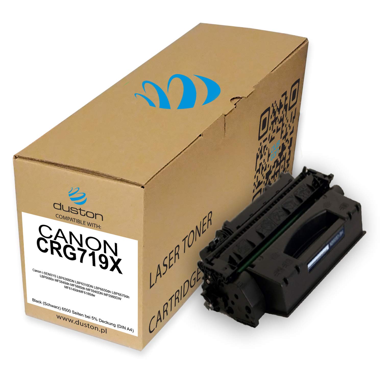 ZOOMTEC CRG-719H CRG 719H Cartucho De Tóner Compatible Con Impresora Canon LBP-6300dn 6650dn 6680x 6670dn 6310dn MF6180dw 6140dn LBP-253x 251dw 252dw MF411dw 416dw 418x 419x (1x Negro