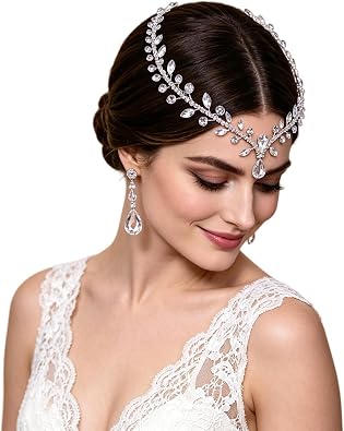 Rhinestone Bridal Forehead Head Chain Wedding Headband
